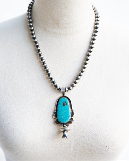 The Juanita | Turquoise Blossom Pendant by Juanita Long