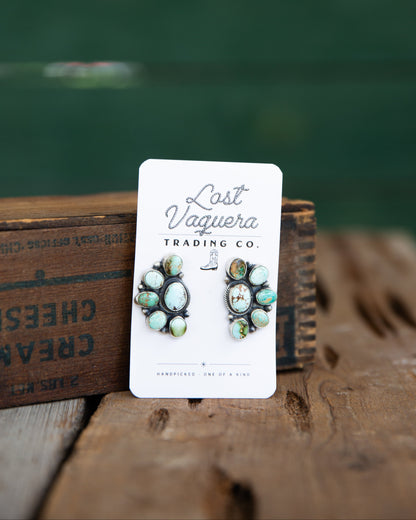 The Sheridan's | Royston Turquoise Cluster Studs by Sheila