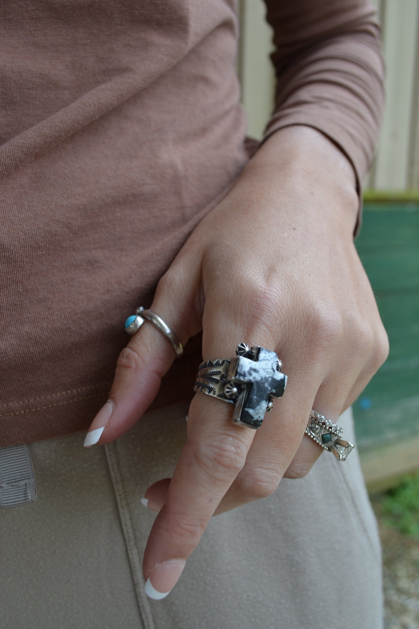 The Phoenix Cross Ring Size 8