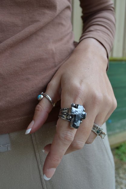 The Phoenix Cross Ring Size 8