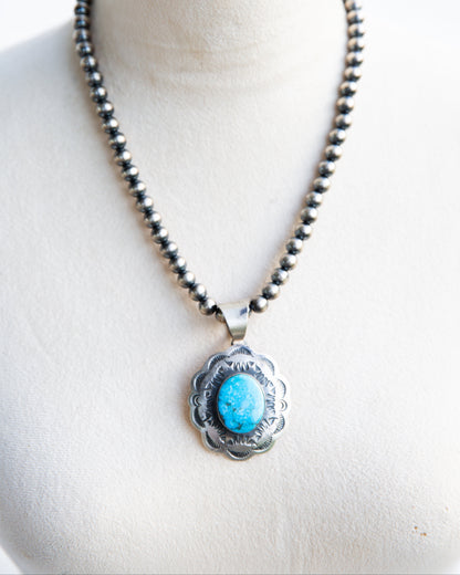 The Selena | Turquoise Concho Pendant by Chimney Butte