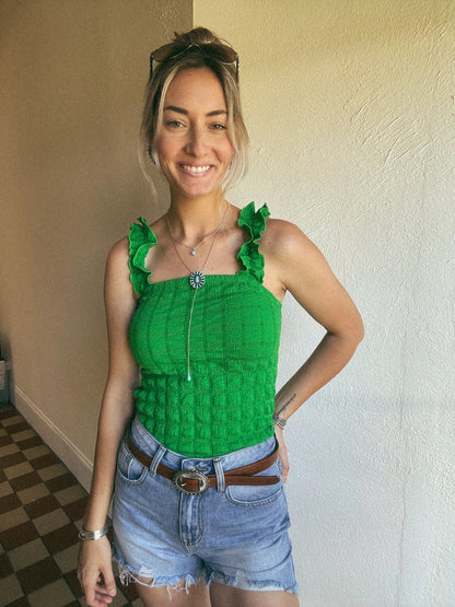 The Rambler Tank in Green LARGE