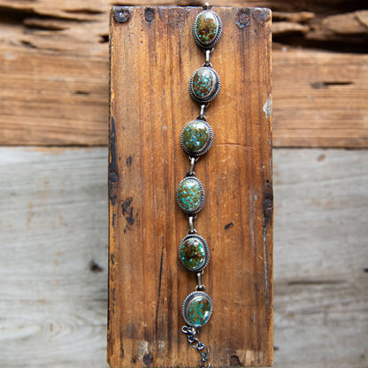 The Cuero | Turquoise Link Bracelet