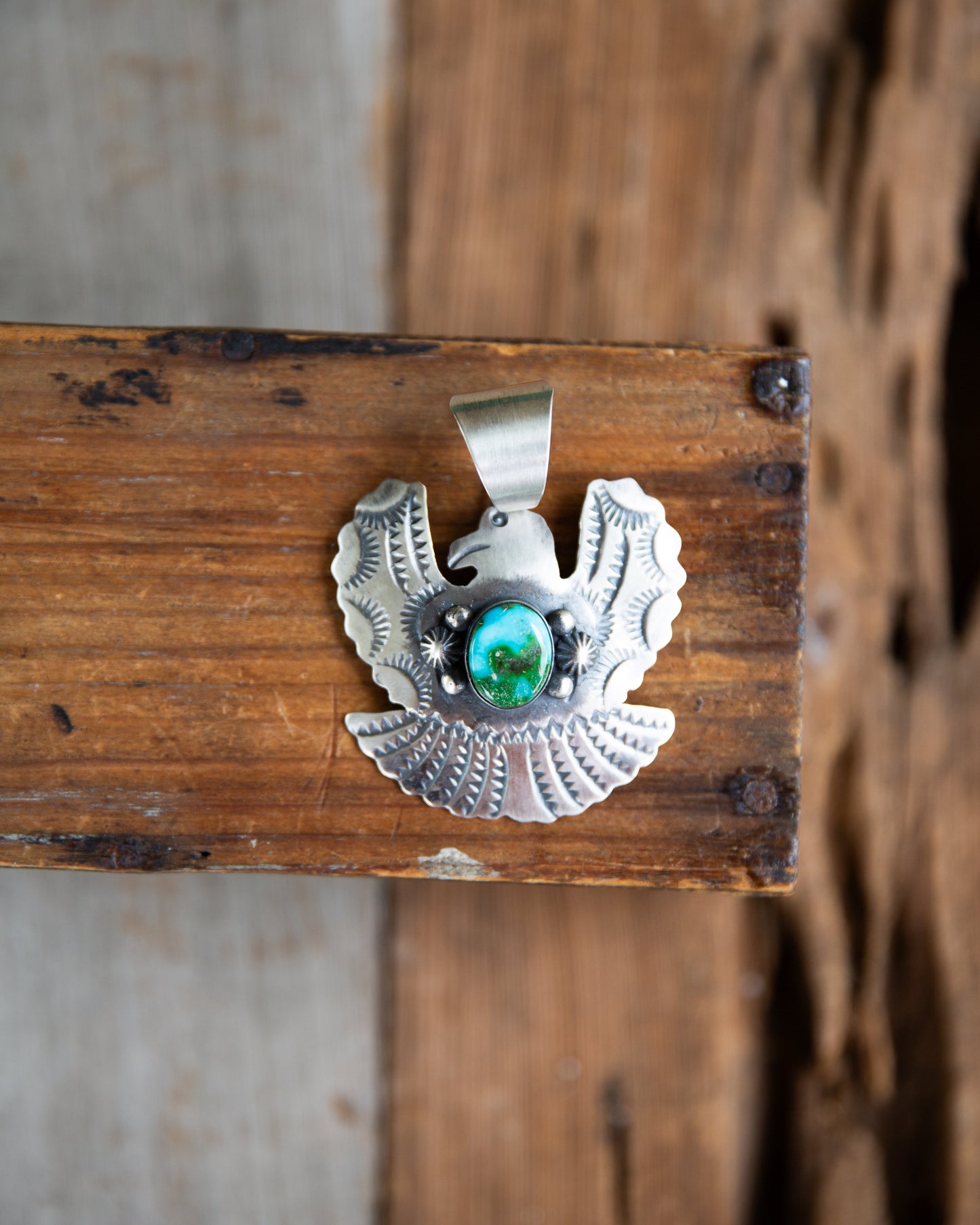 The Judith | Sonoran and Sterling Thunderbird Pendant by Chimney Butte