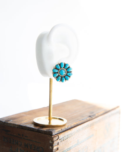 The Sonoma's | Sleeping Beauty Turquoise Cluster Stud Earrings by Davin Benally