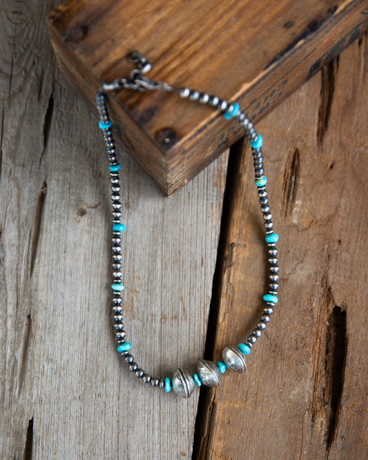 The Wiota | Mercury Dime Necklace & Turquoise Necklace