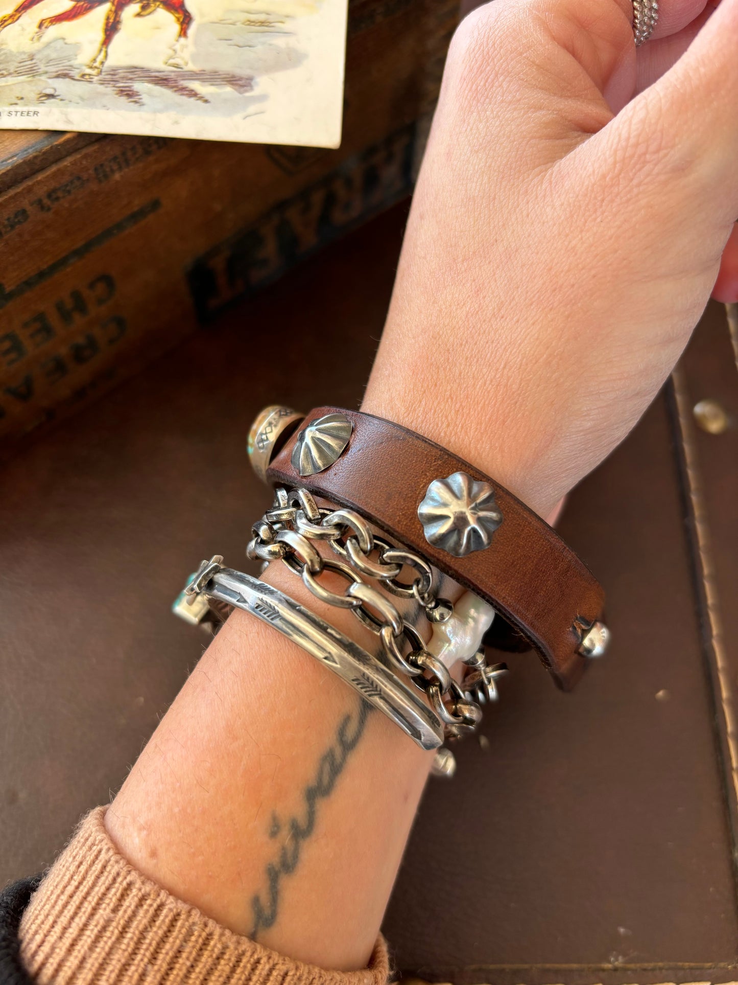 The Suwanee Leather Cuff