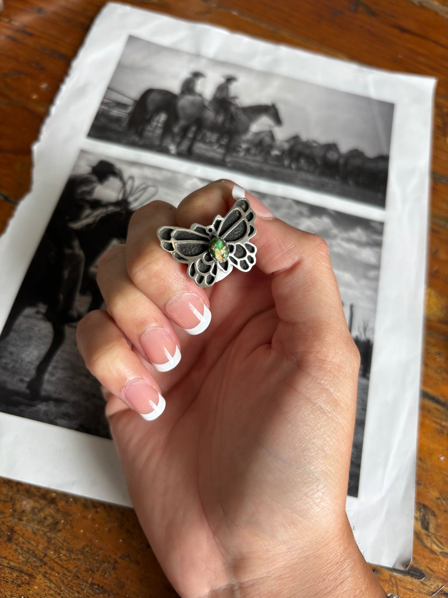 The Val Butterfly Ring in Sonoran Adjustable - FLAWED