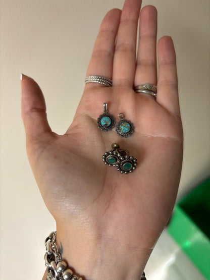 Vintage Dainty Pendant/Earring Bundle