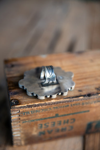 The Kolie | Blackjack & Turquoise Ring by Antionette Martinez - Size 6.5