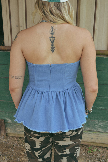 The Elias Strapless Top LARGE