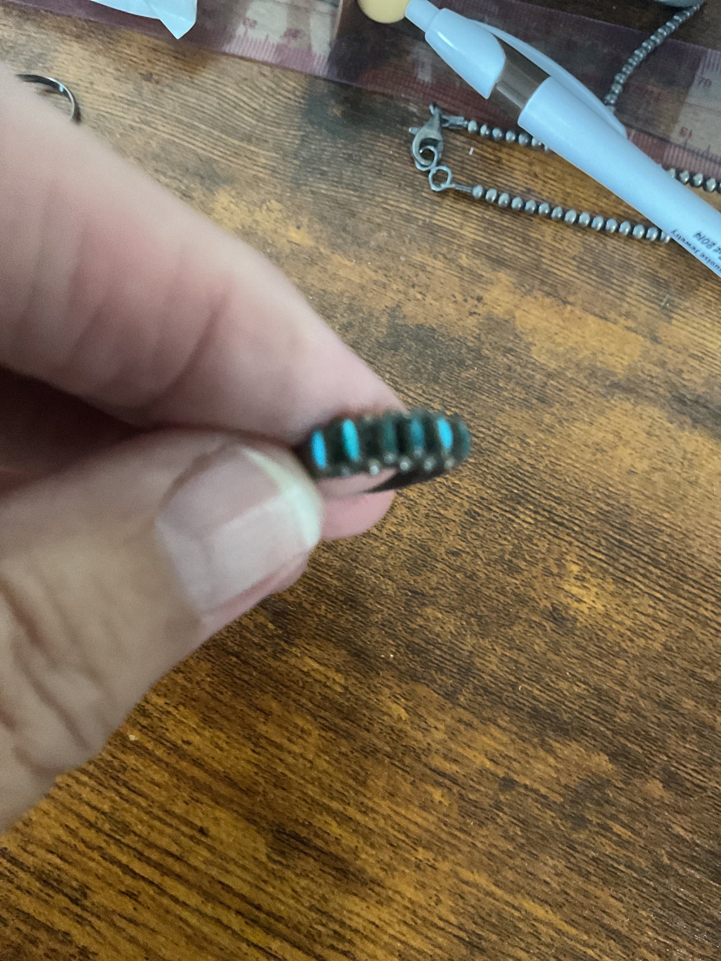 Live Sale #24  Old Zuni Ring Size 5