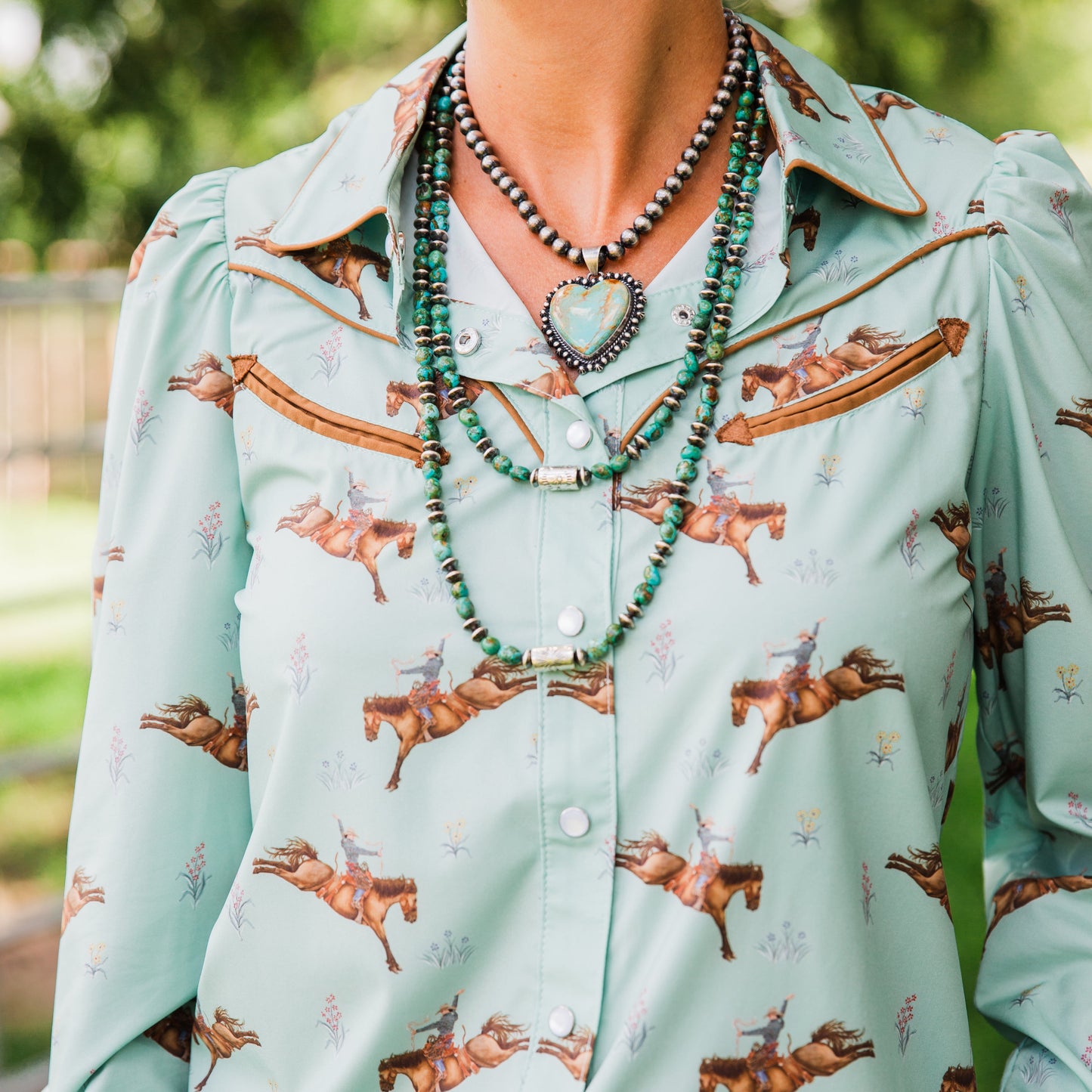 The Danica | Pearl Snap Long Sleeve Top