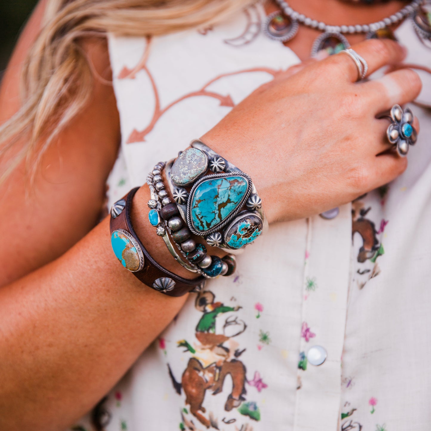 The Trinidad | Royston & Sierra Nevada Turquoise Cuff by Paul Livingston