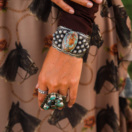The Gennesse | Royston Turquoise Cuff by Leroy James
