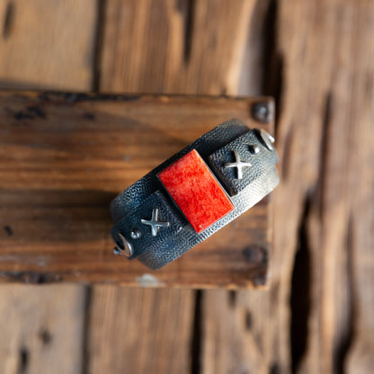 The Elmira | Red Spiny Cuff by Emer Thompson