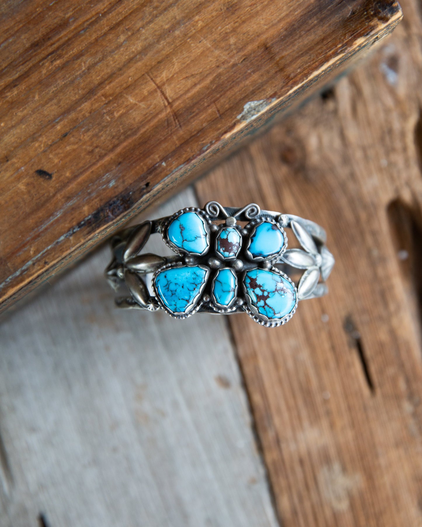 The Marilla | Kingman Turquoise Butterfly Cuff by Tillie John