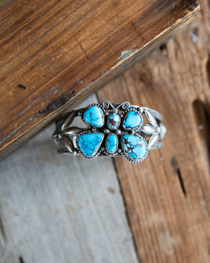 The Marilla | Kingman Turquoise Butterfly Cuff by Tillie John