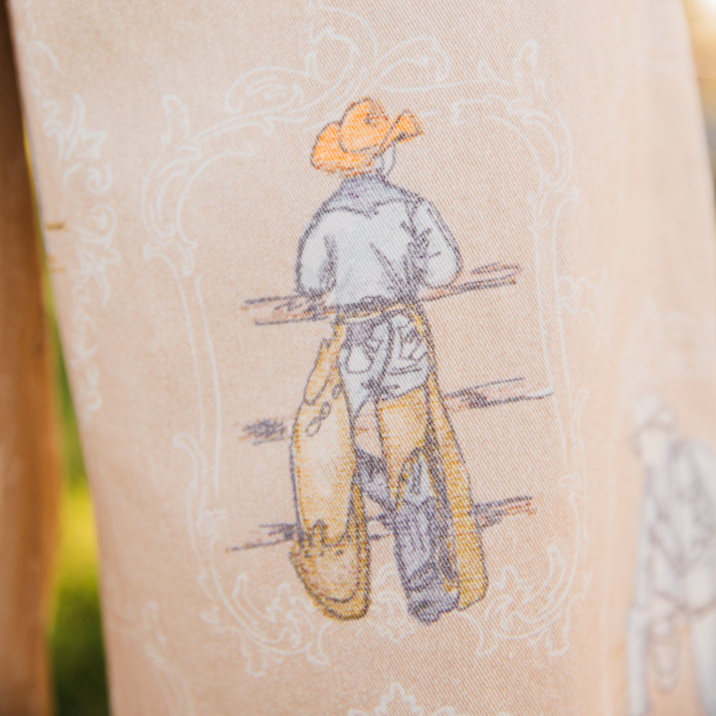 The Deiten's | Western Print Barrel Pants