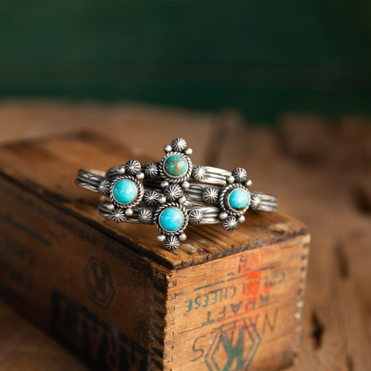 The Rafter | Turquoise Cuffs