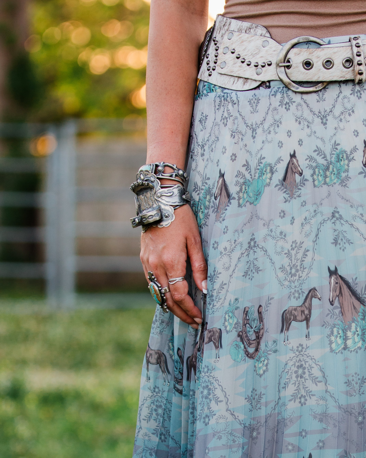 The Tex | Silver Saddle Cuff by Timothy Yazzie
