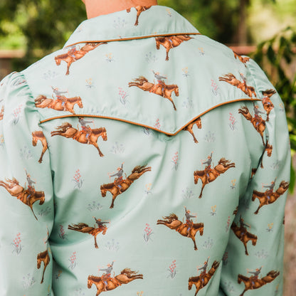 The Danica | Pearl Snap Long Sleeve Top