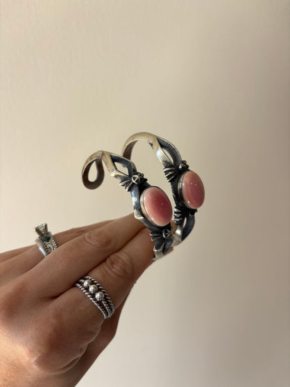 The Westport | Single Stone Pink Conch Cuff by Chimney Butte
