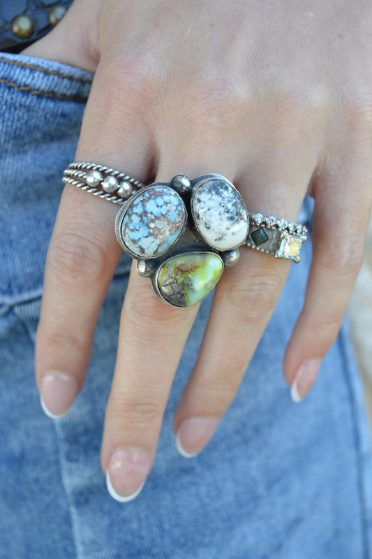 The Kamden Adjustable Cluster Ring