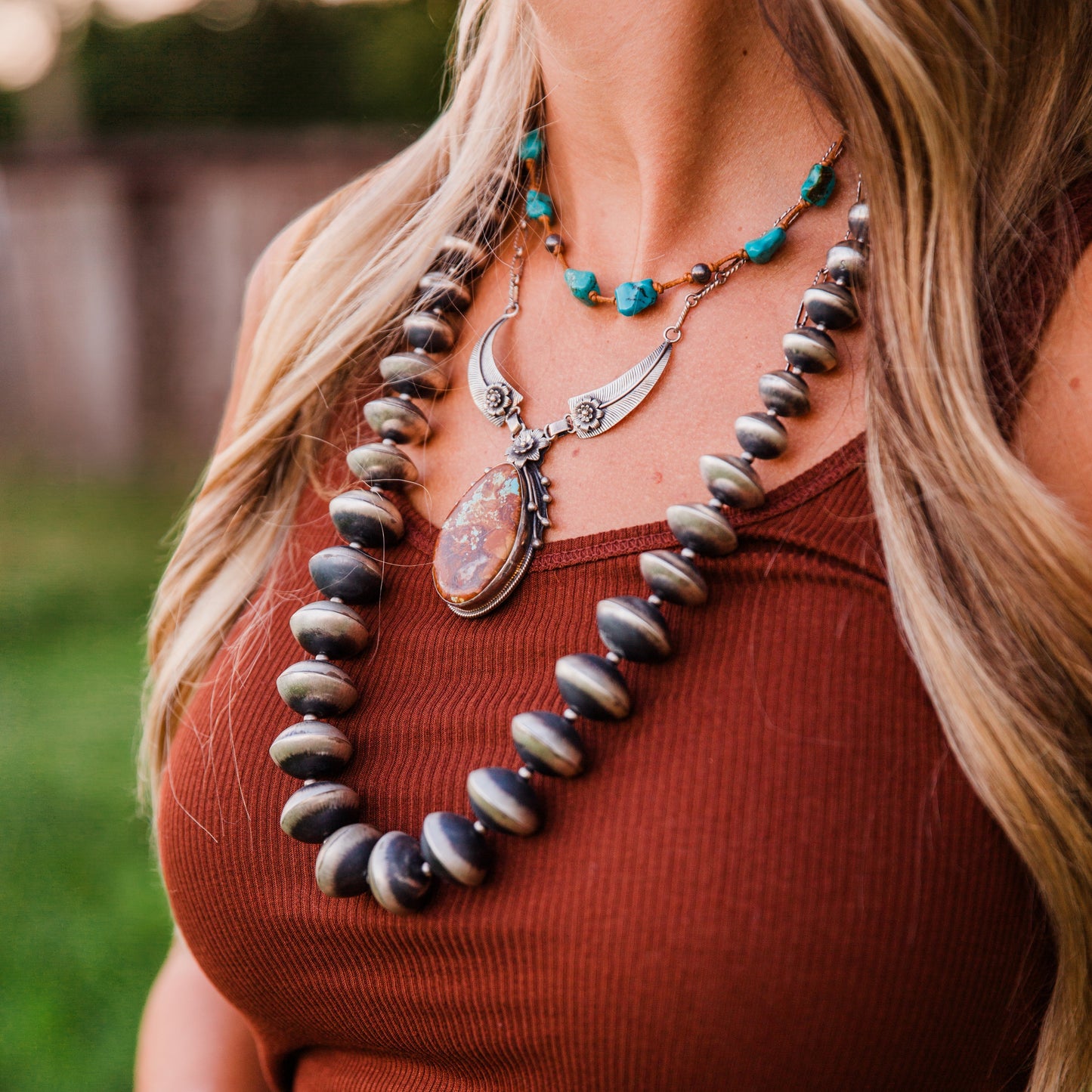 The Denali | 30" Navajo Pearl Set by Sharon Cooley