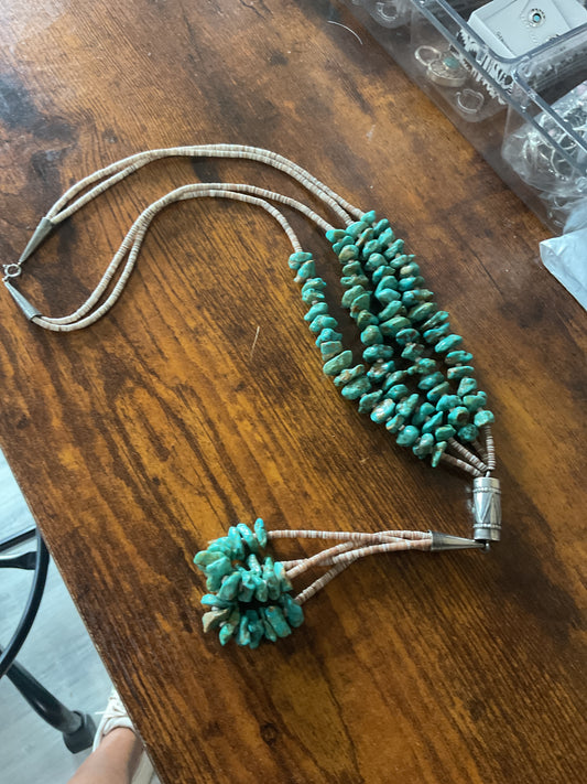 Live Sale #14  Turquoise and Heishi Jacla