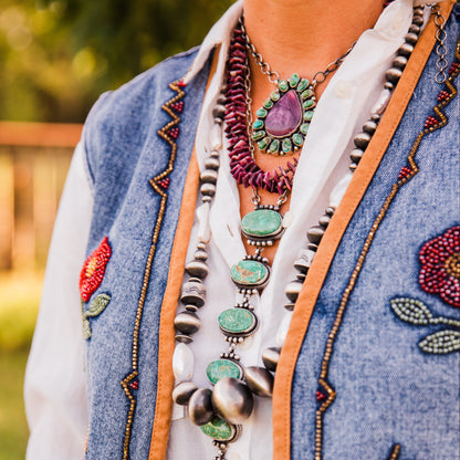The Longoria | Navajo & Fresh Water Pearls by Rose Martin