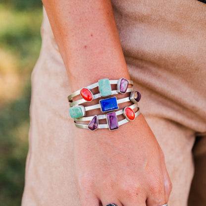 The Pratt | Multi Stone Cuff by Emer Thompson