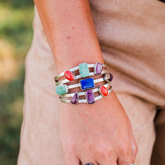 The Pratt | Multi Stone Cuff by Emer Thompson