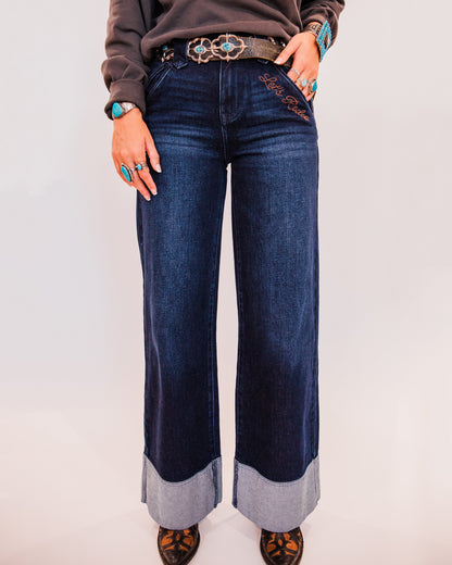 The Luna’s | “Let’s Rodeo” Embroidered Jeans