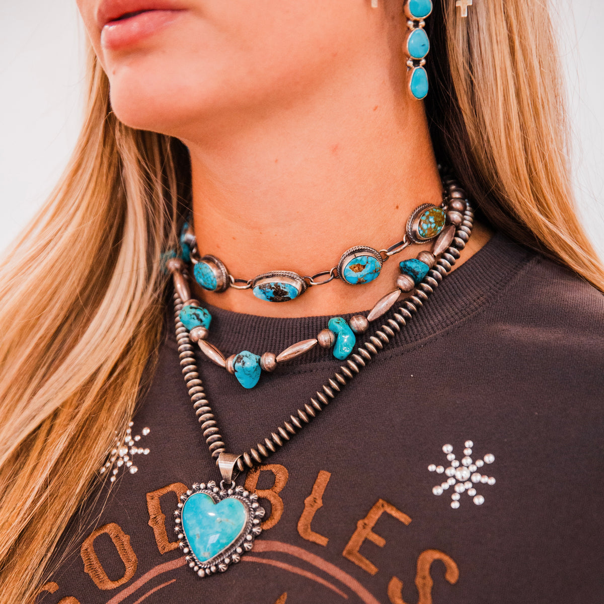 The Anton | Vintage Handmade Pearl and Turquoise Necklace