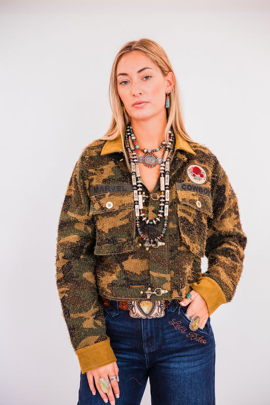 The KeKe | Cowboy Patch Camo Jacket