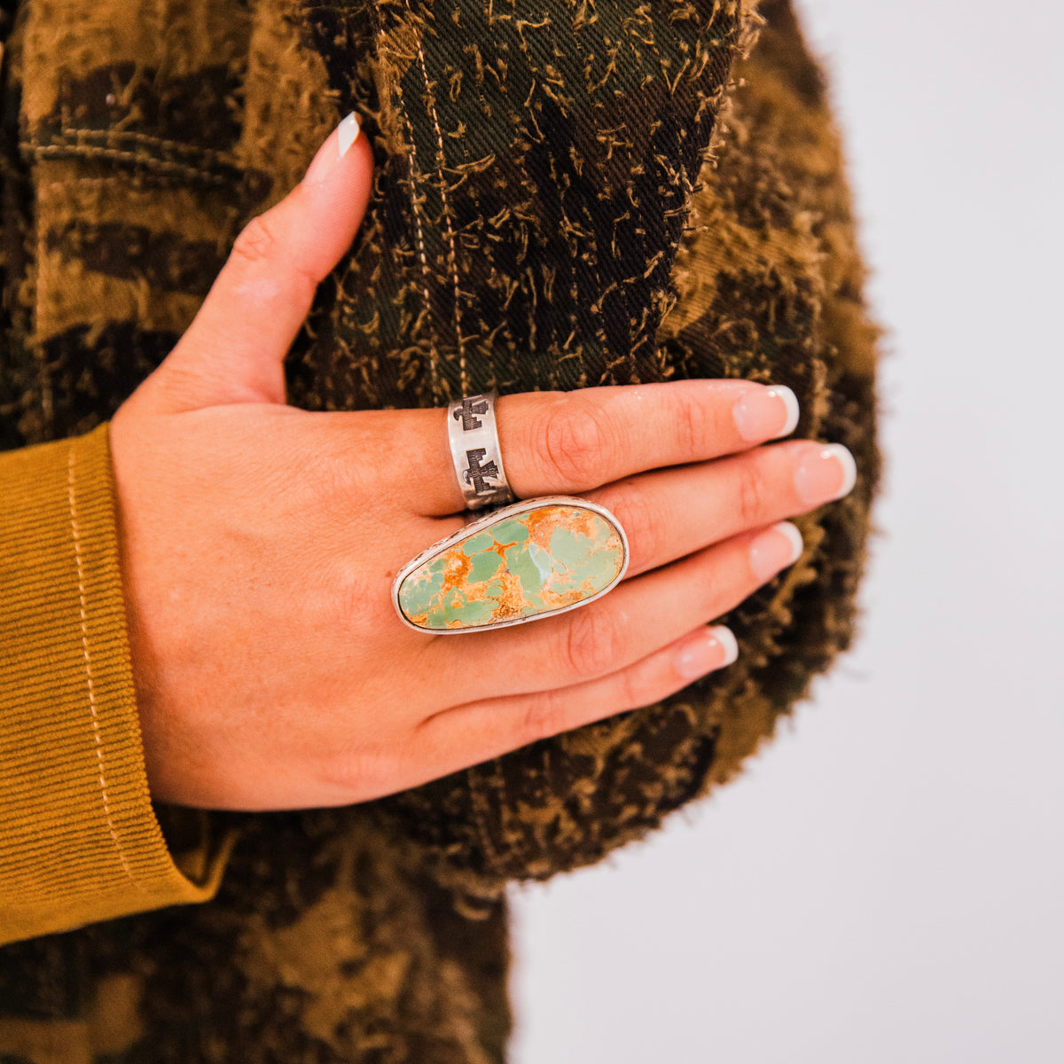 The Heron | Royston Turquoise Ring by Emer Thompson- Size 8.5