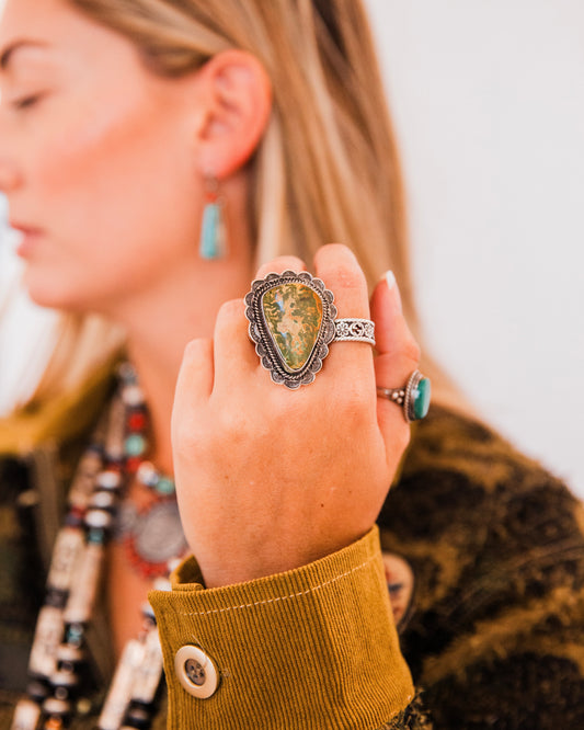 The Alston | Vintage Royston Turquoise Ring by Sunshine Reeves - Size 8.25