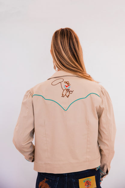 The Quinn | Western Embroidered Bomber Jacket