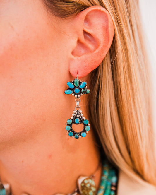 The Lorenzo’s | Vintage Turquoise Dangle Earrings