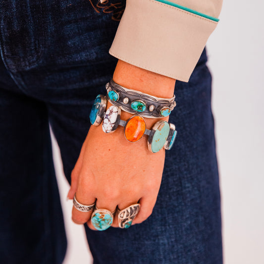The Pacoma | Multi Stone Bangle by Chimney Butte