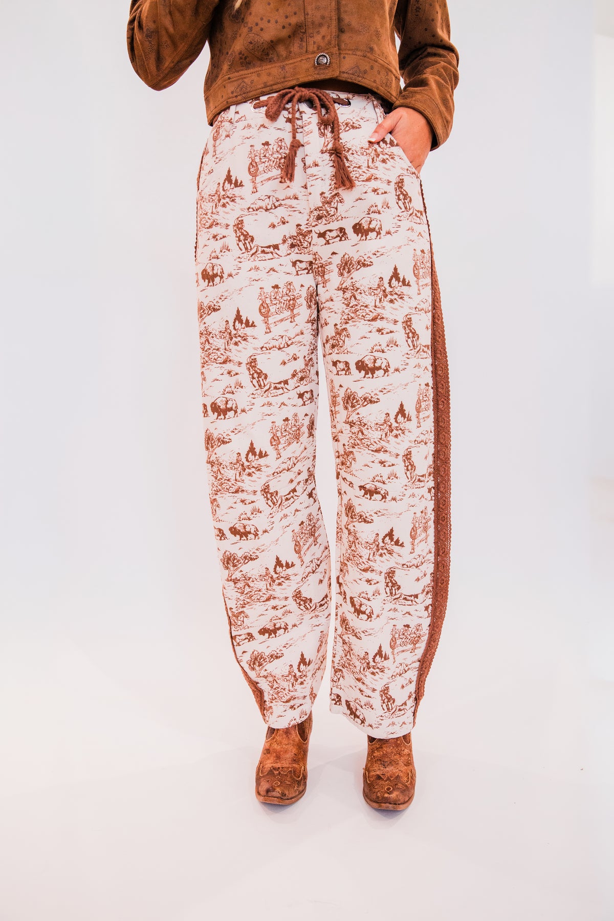 The Fahren’s | Ranchlife Print Barrel Pants