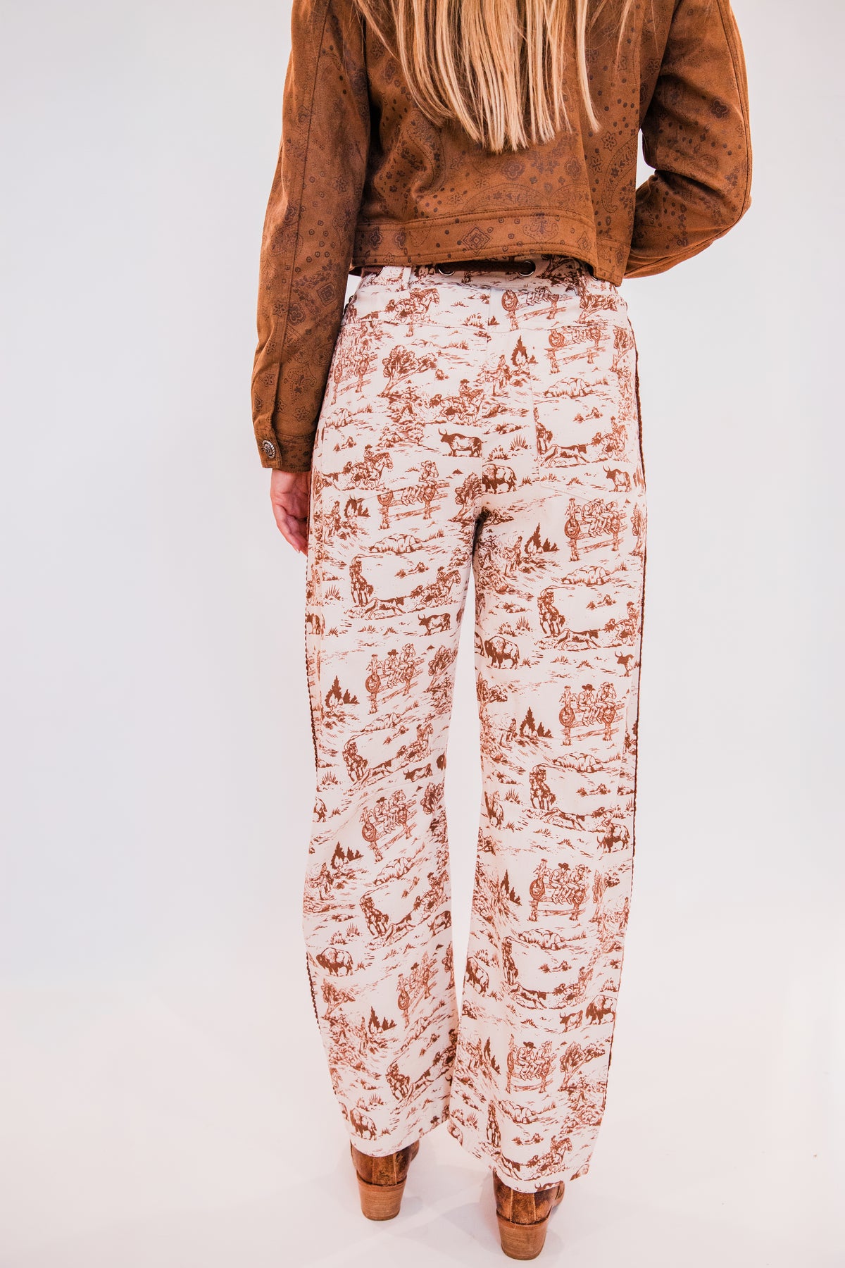 The Fahren’s | Ranchlife Print Barrel Pants