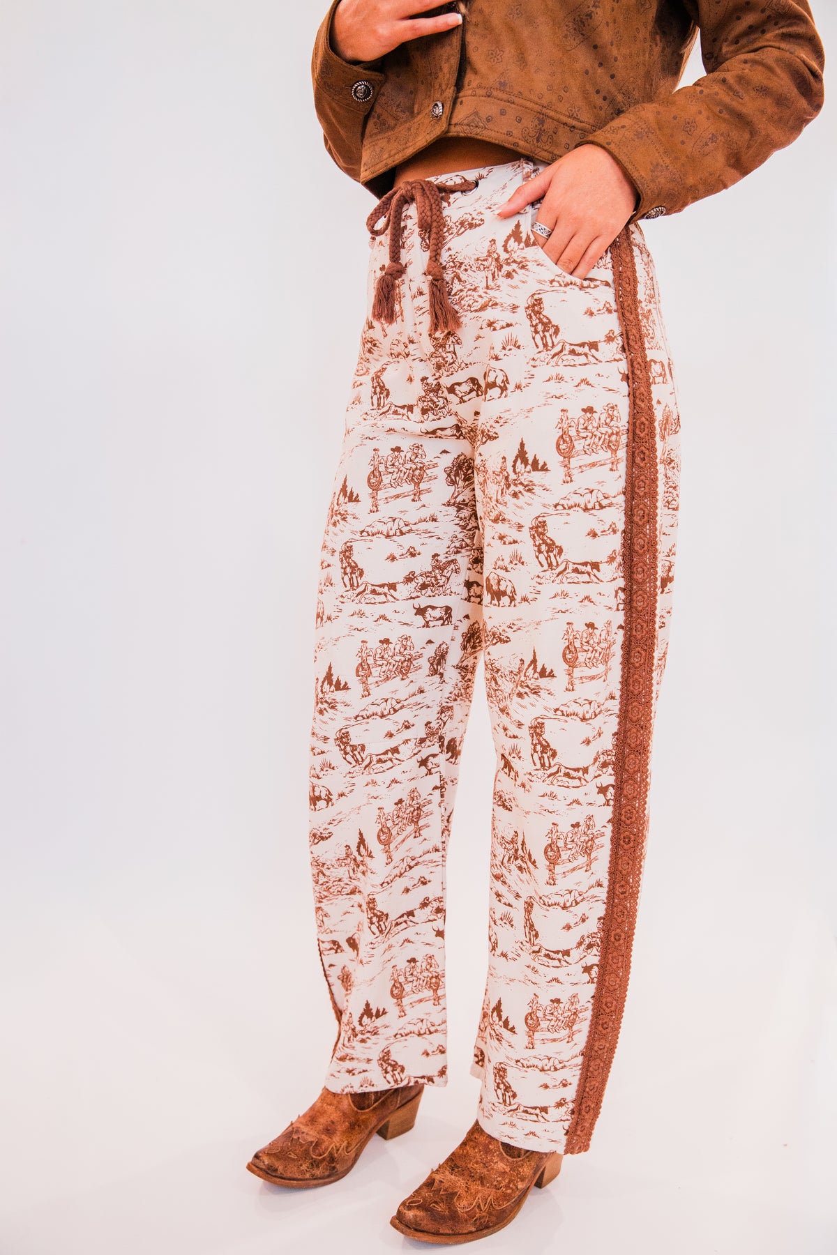 The Fahren’s | Ranchlife Print Barrel Pants