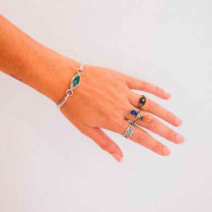 The Bartlet | Vintage Turquoise Rose Ring - Size 7 1/2
