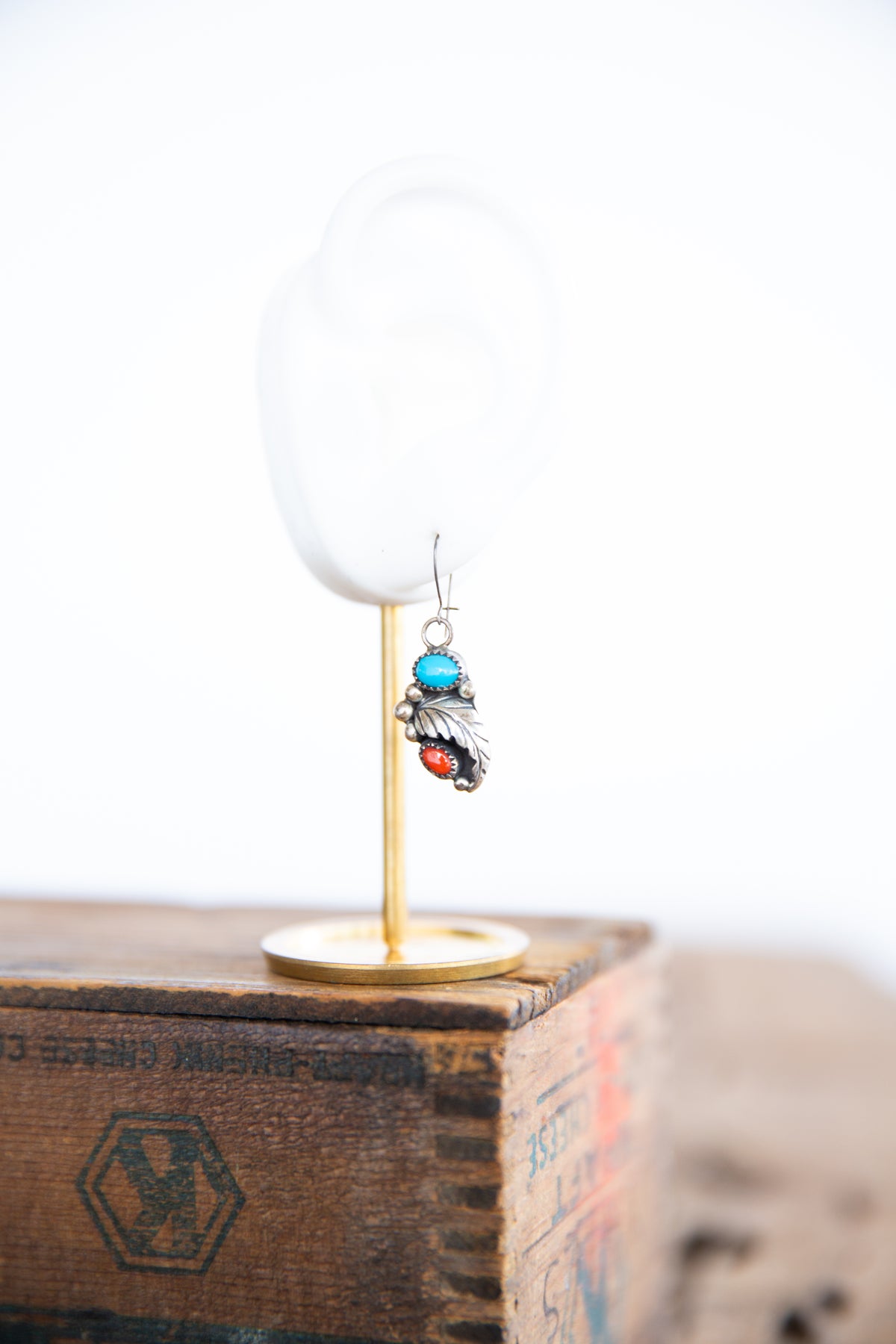 The Gabby's | Vintage Turquoise & Coral Earrings