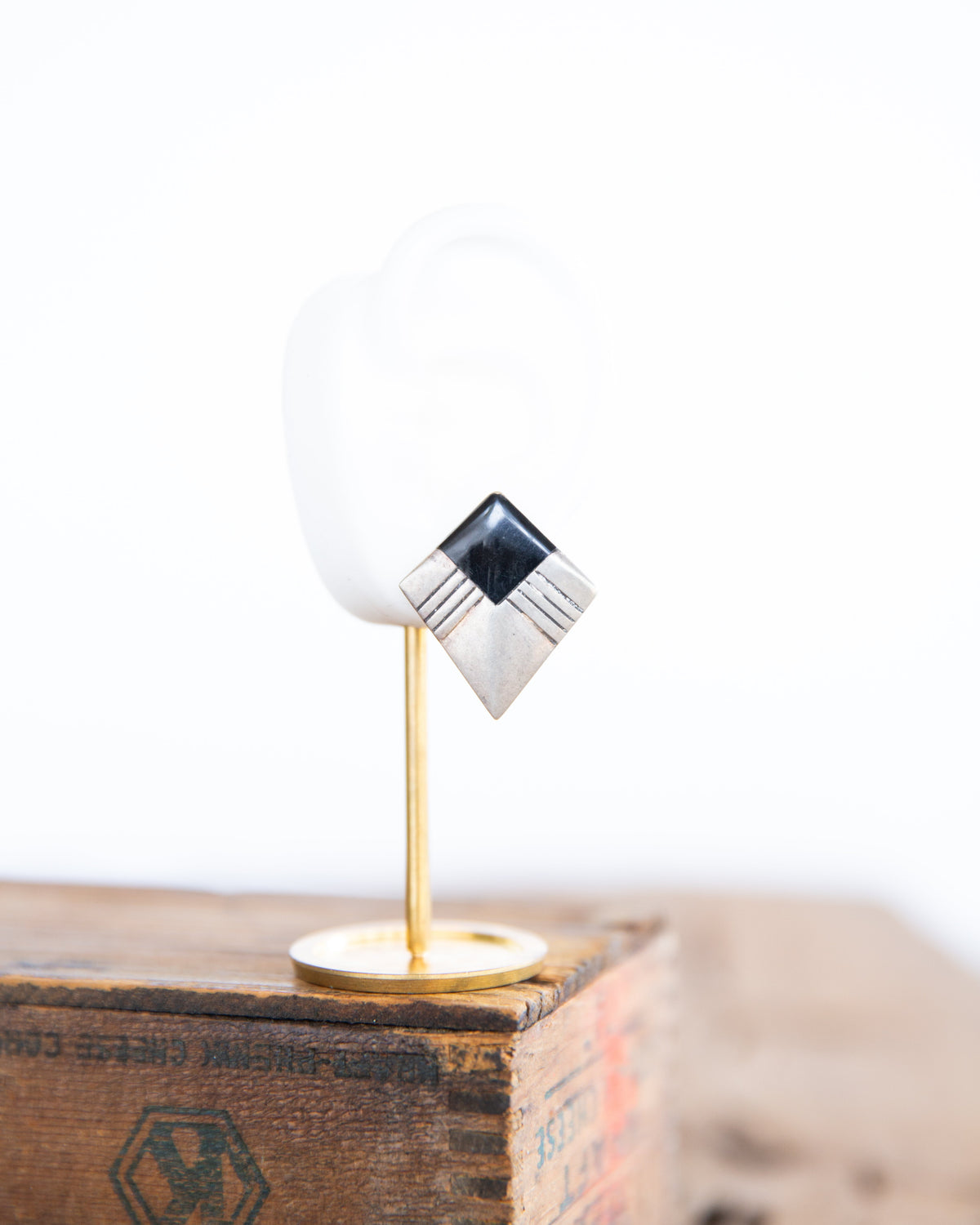 The Jenna's | Vintage Black Onyx Clip On Earrings