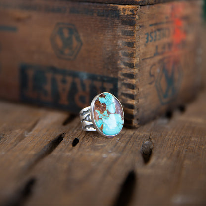 The Adele | Turquoise Ring By Russell Sam - Size 8.5