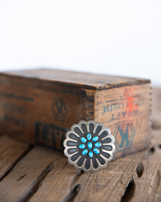 The Odessa | Vintage Turquoise Belt Buckle