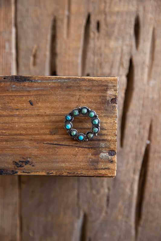 The Almira | Vintage Turquoise Brooch
